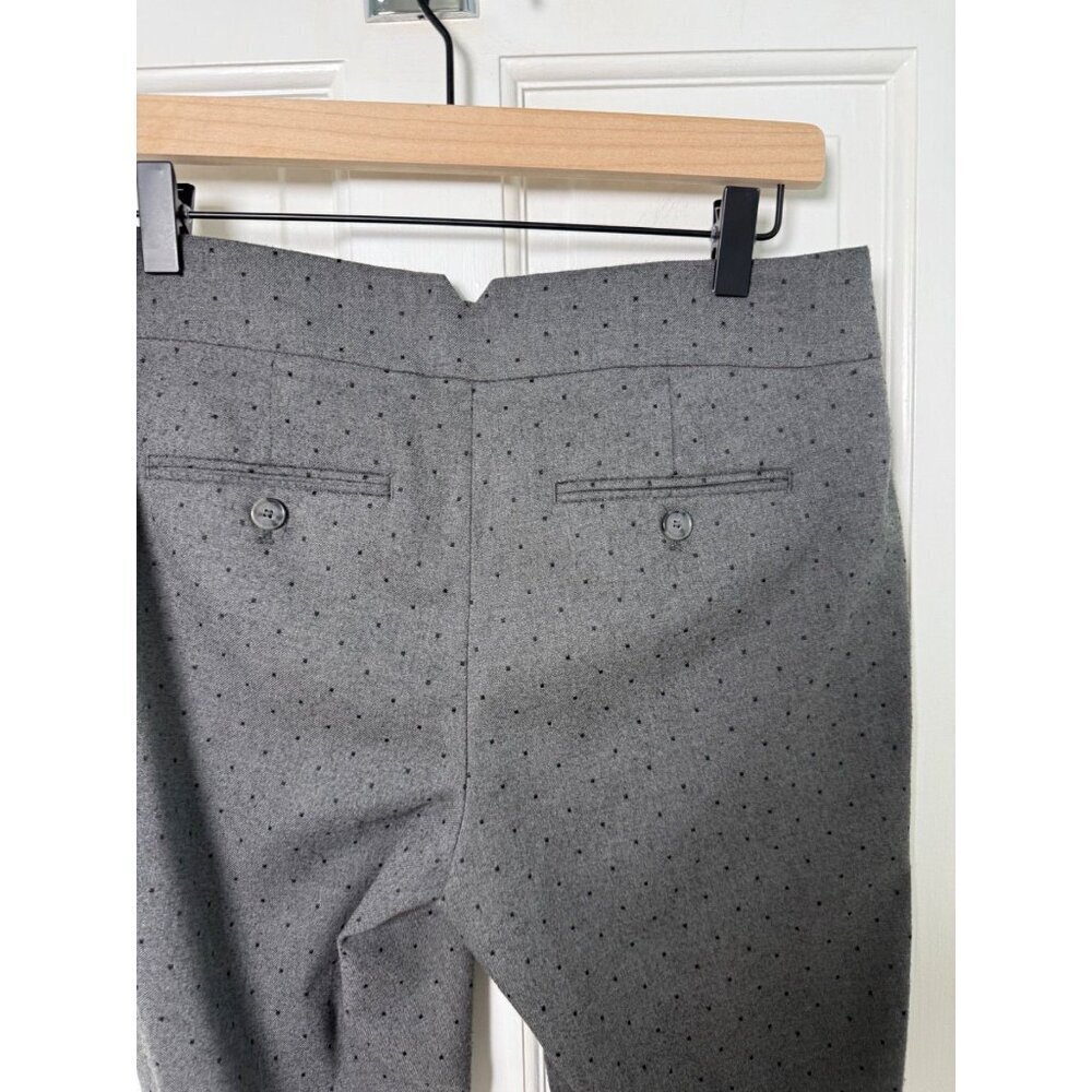 LOFT Petite Marisa Women's Grey with Black Dots Pant Size 4P - Picture 7 of 13